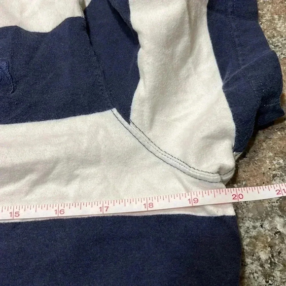 Abercrombie and Fitch Y2K Men’s T-shirt Striped Muscle Tight Fitted Sz L - Picture 5 of 8